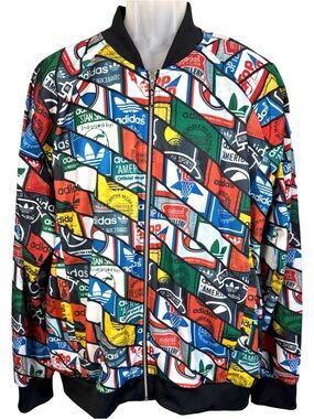Adidas Originals Superstar "Tongue Labels" Track Jacket - All Over Print 2XL